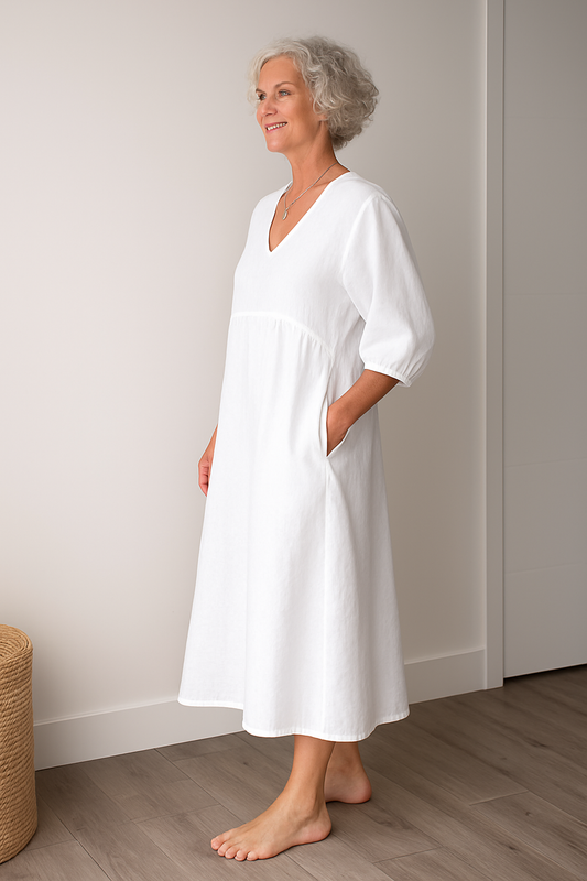 Silvana | Comodo Vestito Estivo a Maniche Corte Da Donna