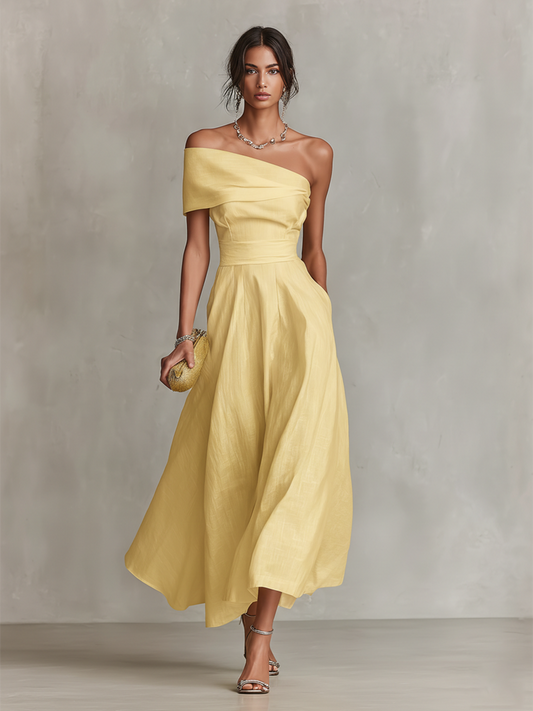 Federica | Vestito Maxi Monospalla da Donna