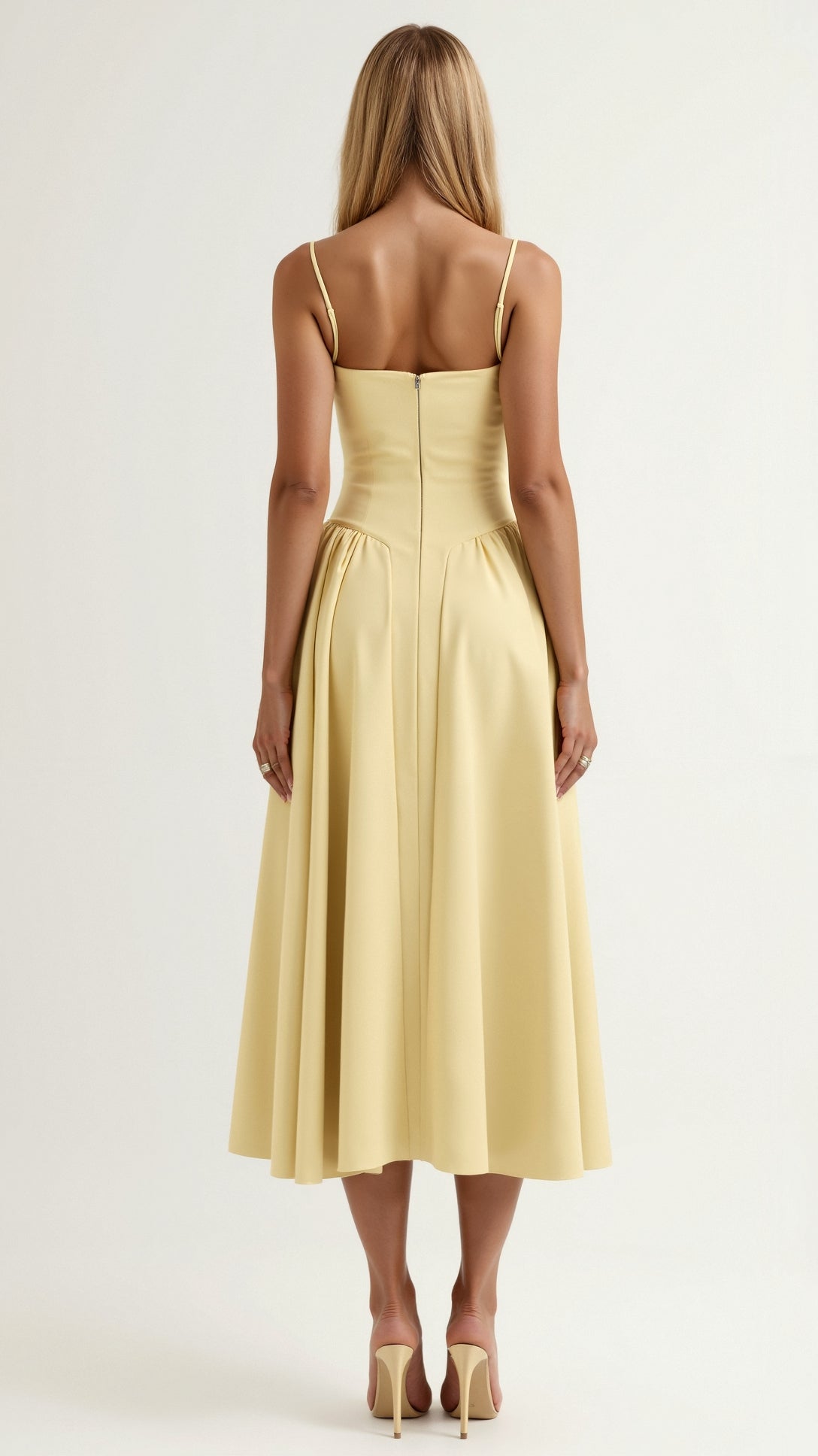 Ylenia | Vestito Midi a Trapezio con Corsetto da Donna