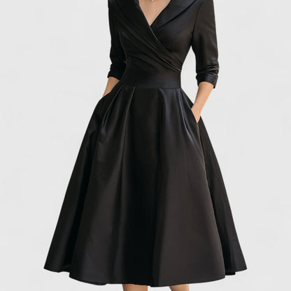 Daniela | Elegante Vestito Midi Wrap Da Sera Da Donna