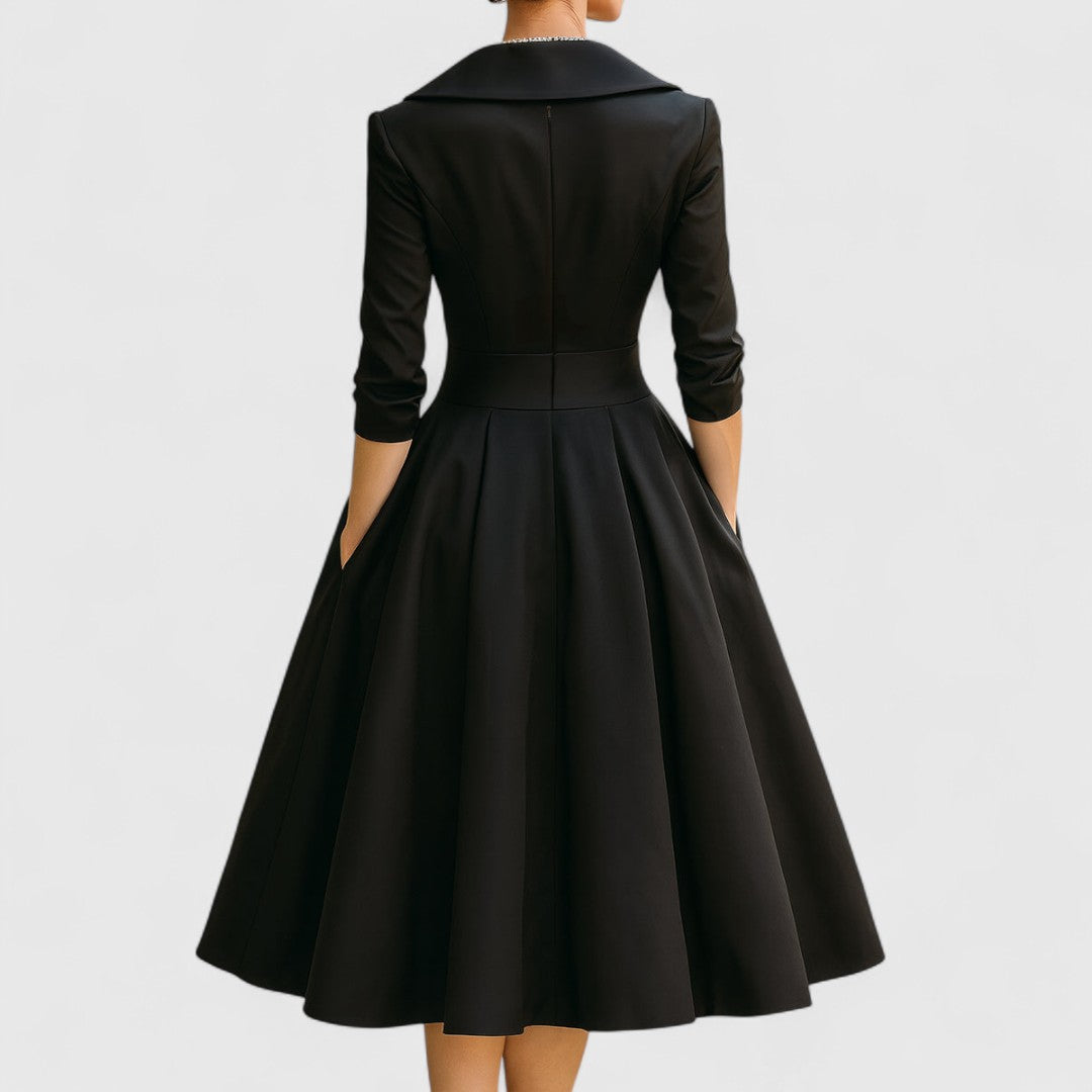 Daniela | Elegante Vestito Midi Wrap Da Sera Da Donna