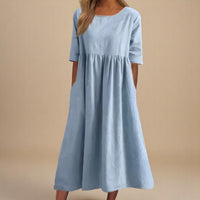 Emma | Estivo Casual Vestito Midi Rilassato da Donna