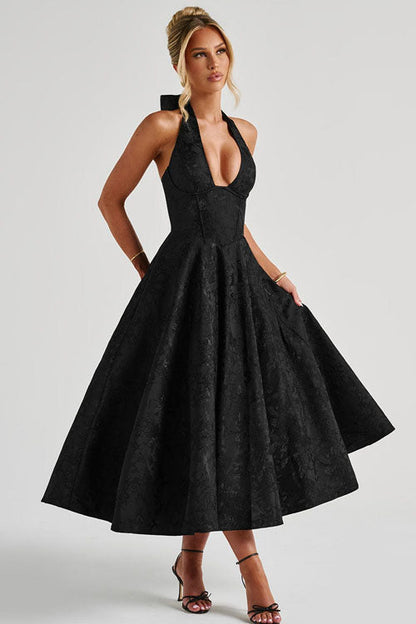 Teresa | Elegante Abito Midi a Trapezio da Donna