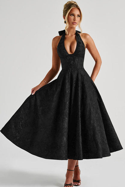 Teresa | Elegante Abito Midi a Trapezio da Donna