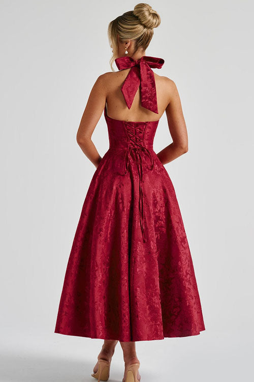 Teresa | Elegante Abito Midi a Trapezio da Donna