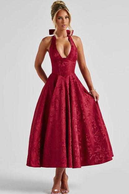 Teresa | Elegante Abito Midi a Trapezio da Donna