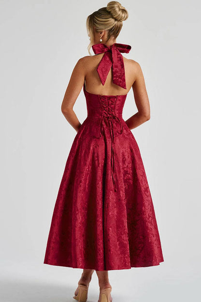 Teresa | Elegante Abito Midi a Trapezio da Donna