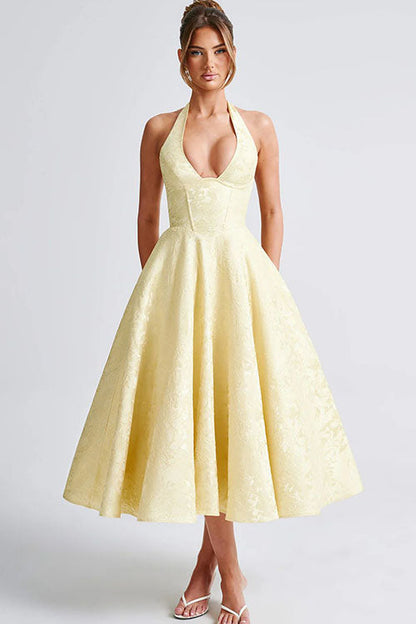 Teresa | Elegante Abito Midi a Trapezio da Donna