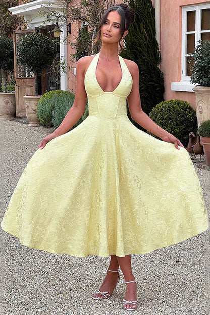 Teresa | Elegante Abito Midi a Trapezio da Donna