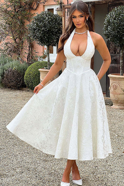 Teresa | Elegante Abito Midi a Trapezio da Donna