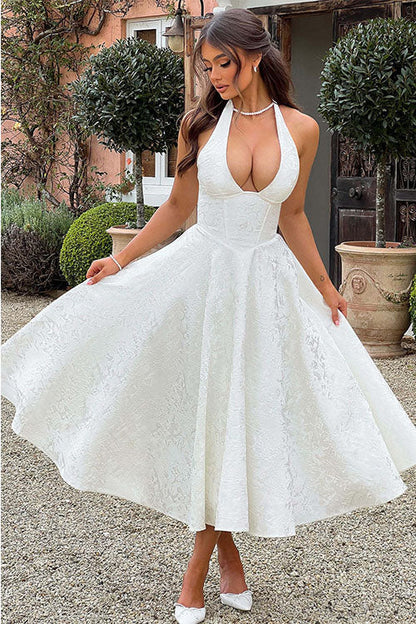 Teresa | Elegante Abito Midi a Trapezio da Donna