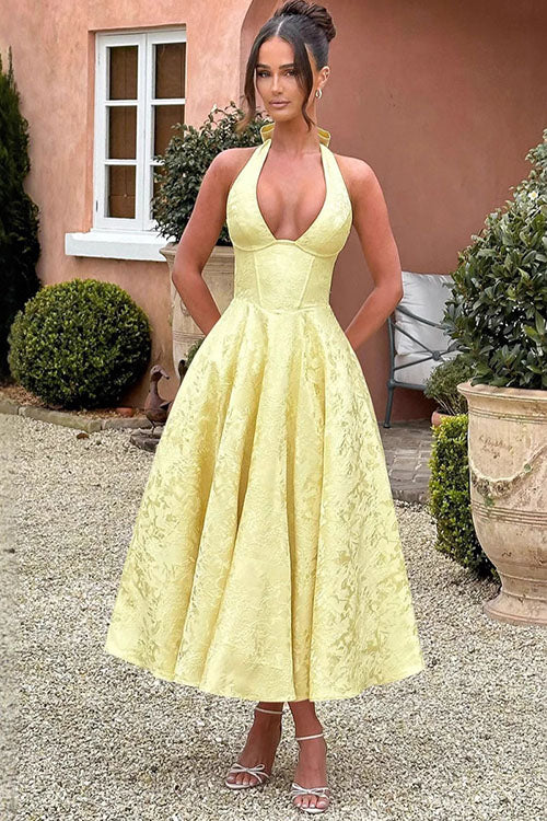 Teresa | Elegante Abito Midi a Trapezio da Donna
