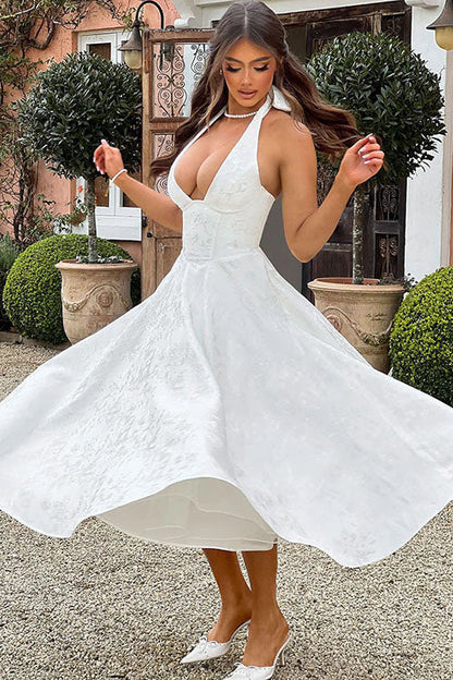Teresa | Elegante Abito Midi a Trapezio da Donna
