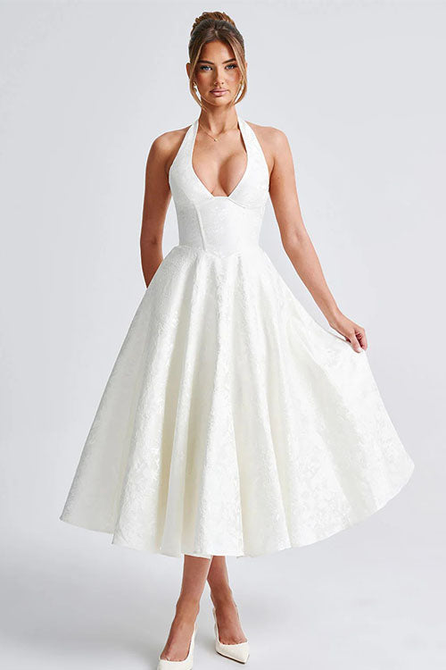 Teresa | Elegante Abito Midi a Trapezio da Donna