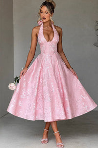 Teresa | Elegante Abito Midi a Trapezio da Donna