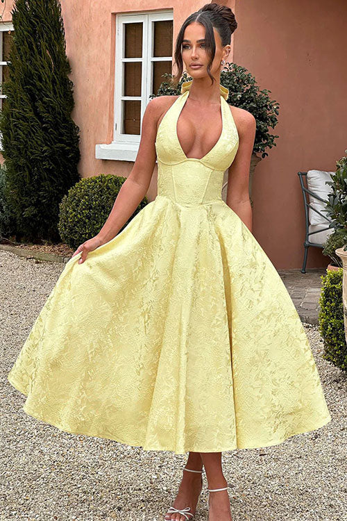 Teresa | Elegante Abito Midi a Trapezio da Donna