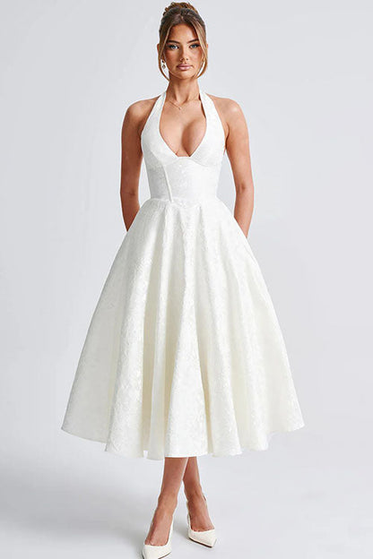 Teresa | Elegante Abito Midi a Trapezio da Donna