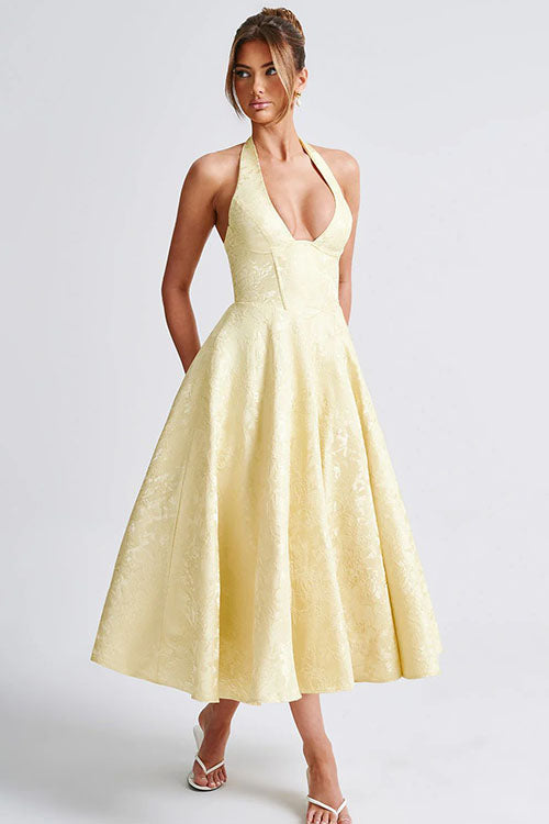 Teresa | Elegante Abito Midi a Trapezio da Donna