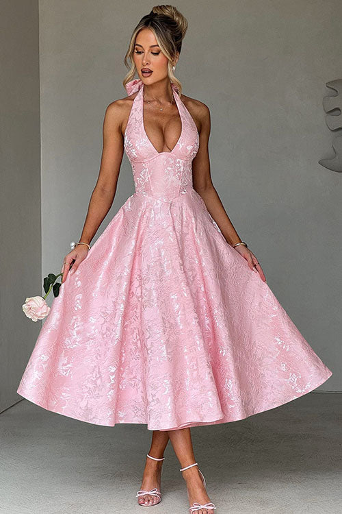Teresa | Elegante Abito Midi a Trapezio da Donna