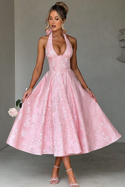 Teresa | Elegante Abito Midi a Trapezio da Donna