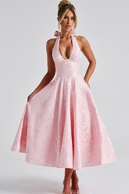 Teresa | Elegante Abito Midi a Trapezio da Donna
