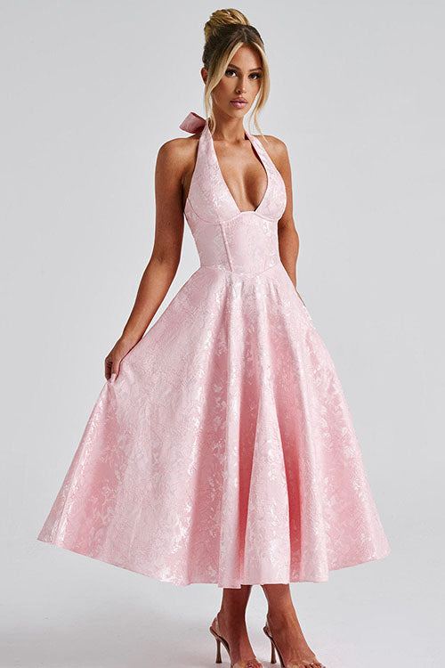 Teresa | Elegante Abito Midi a Trapezio da Donna