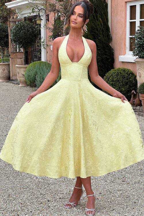 Teresa | Elegante Abito Midi a Trapezio da Donna