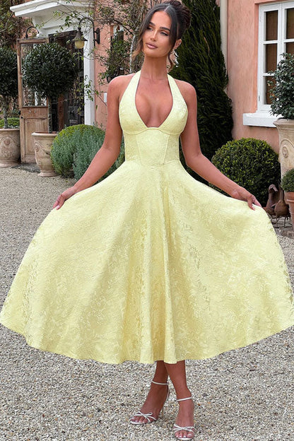 Teresa | Elegante Abito Midi a Trapezio da Donna