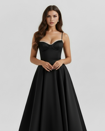 Ginevra | Elegante Vestito Midi a Trapezio Da Donna
