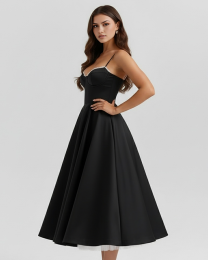 Ginevra | Elegante Vestito Midi a Trapezio Da Donna