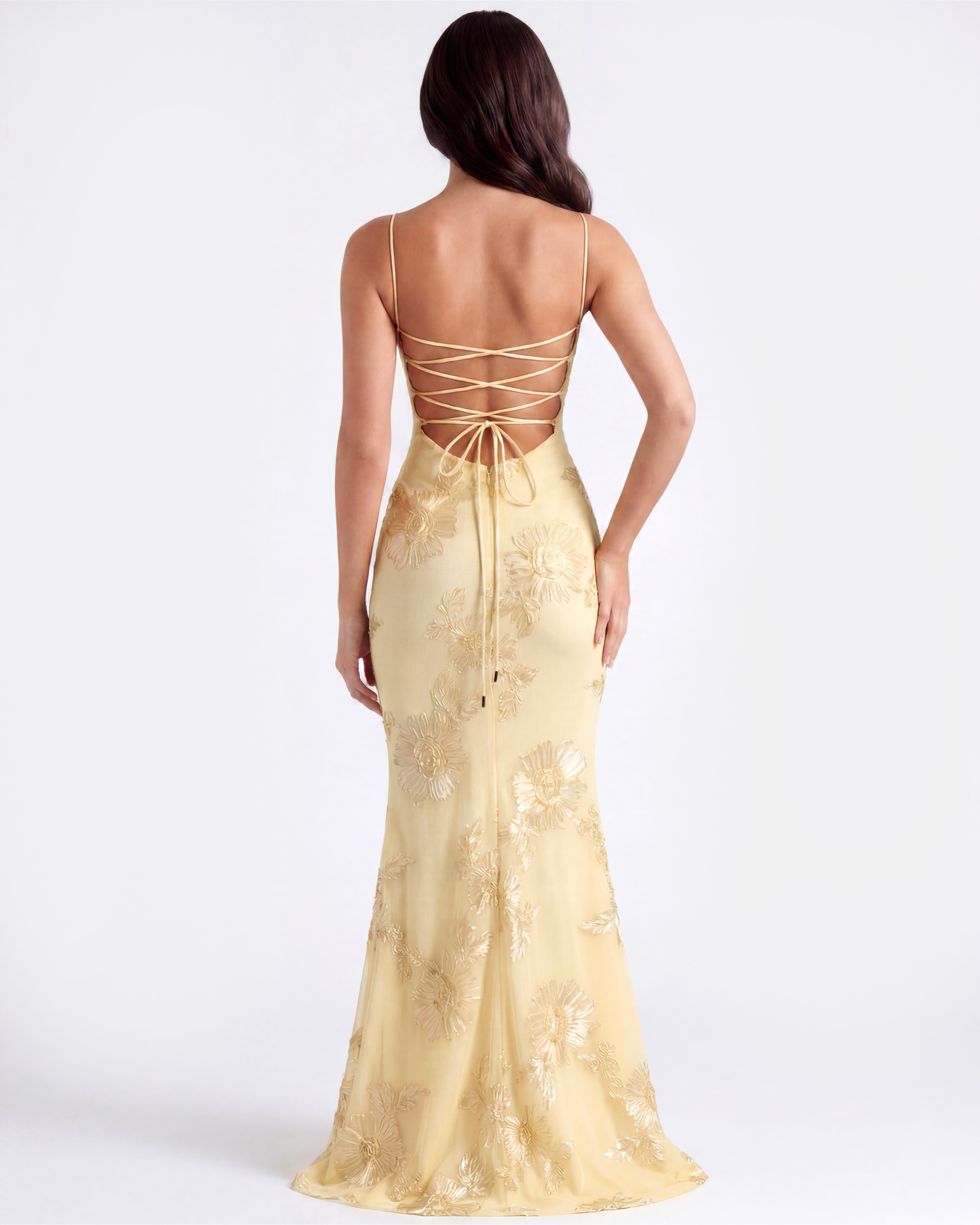 Serena | Elegante Vestito Lungo Ricamato Da Donna
