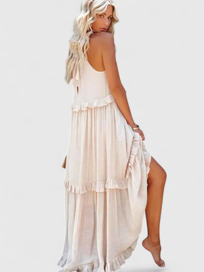 Piper | Vestito Maxi Elegante Drappeggiato da Donna