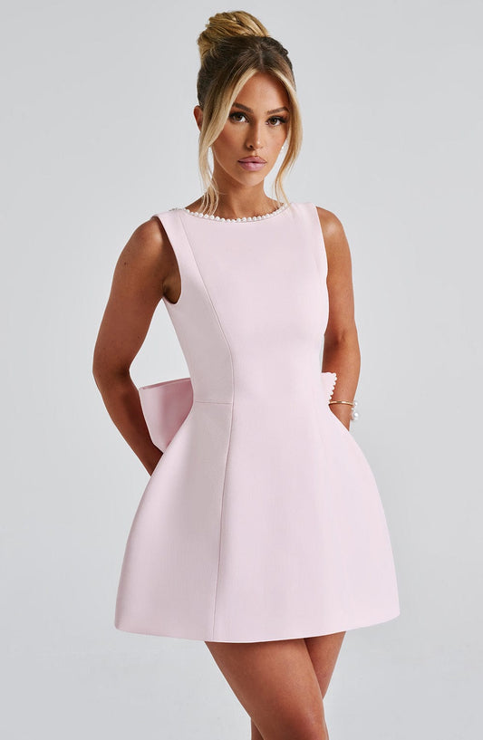Silvana | Mini Vestito da Cerimonia con Fiocco da Donna