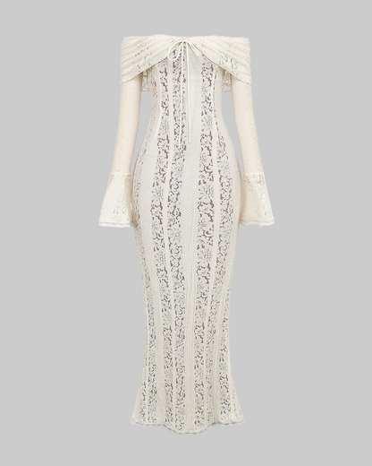 Paola | Elegante Vestito Maxi Off-Shoulder Da Donna