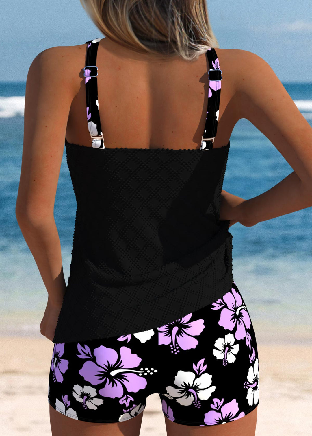 Anna | Donna Estivo Girocollo Tankini Costume Da Bagno