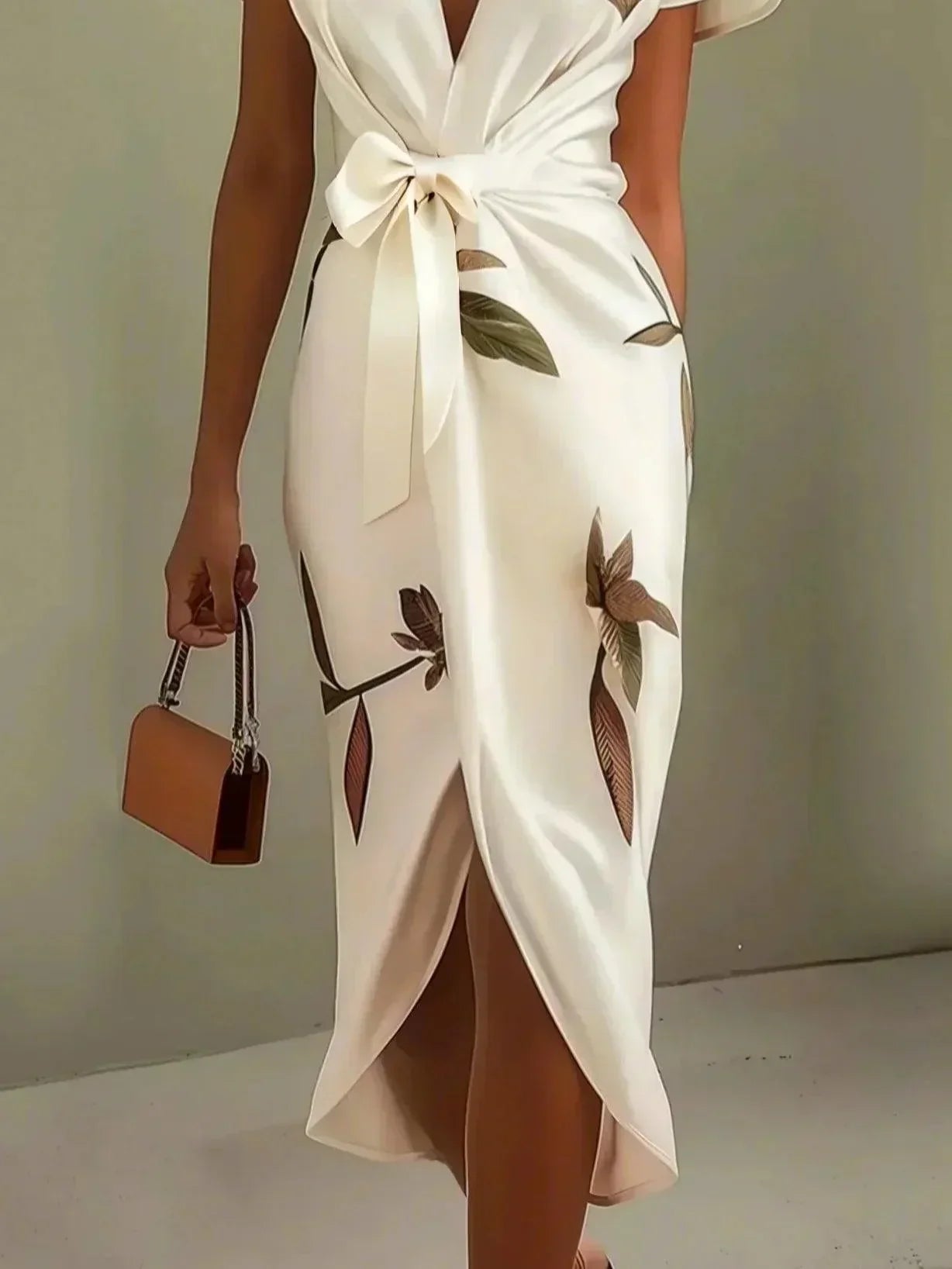 Viola | Elegante Vestito Wrap con Scollo a V da Donna