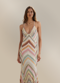 Lidia | Vestito Maxi Stampato da Donna