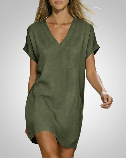 Federica | Vestito Midi Scollo V da Donna