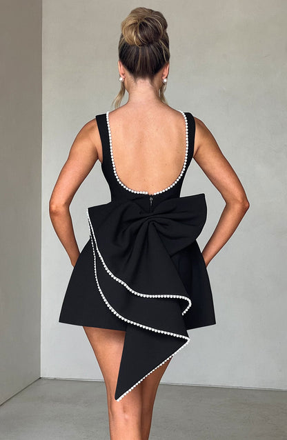Silvana | Mini Vestito da Cerimonia con Fiocco da Donna