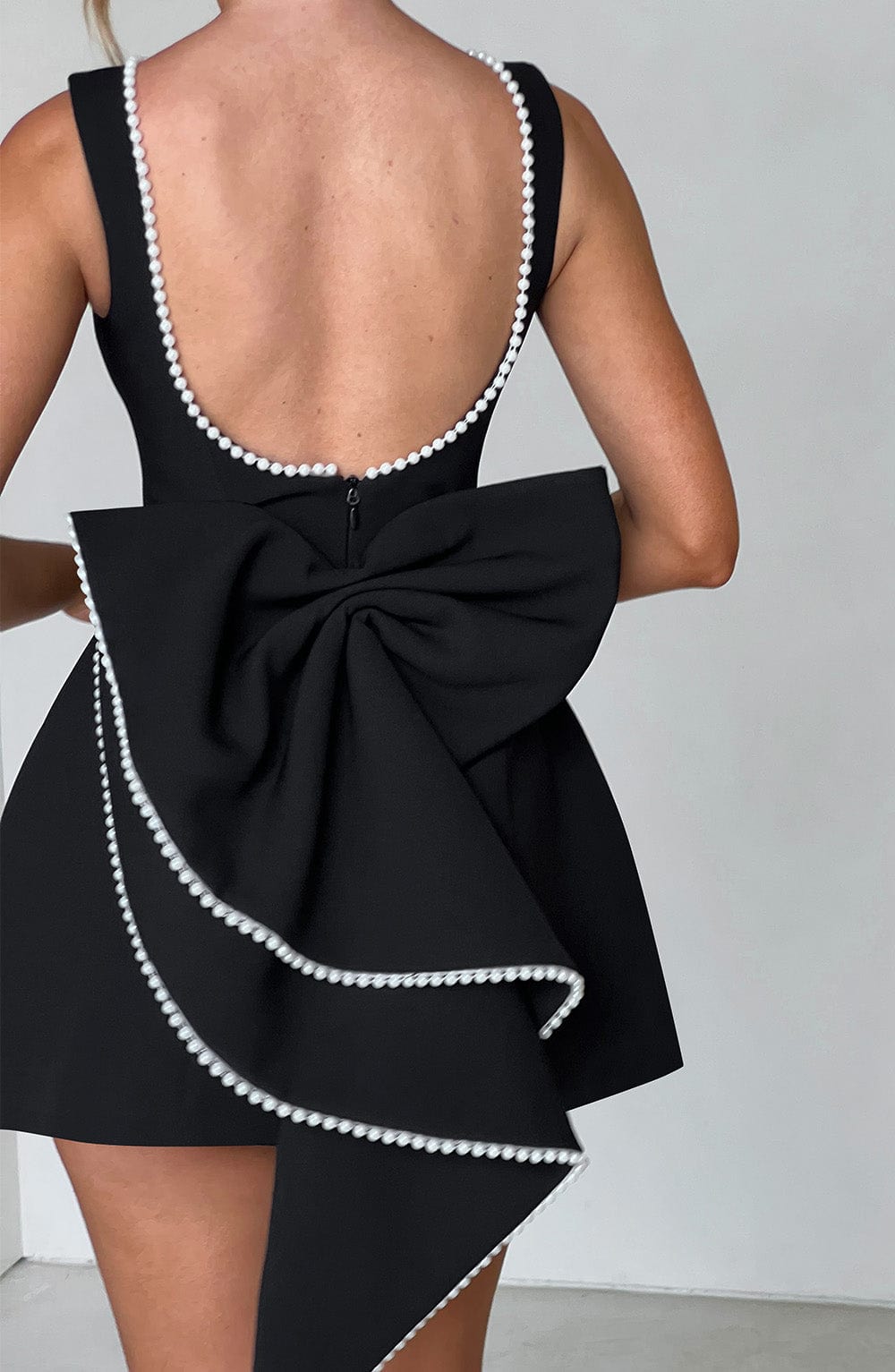 Silvana | Mini Vestito da Cerimonia con Fiocco da Donna