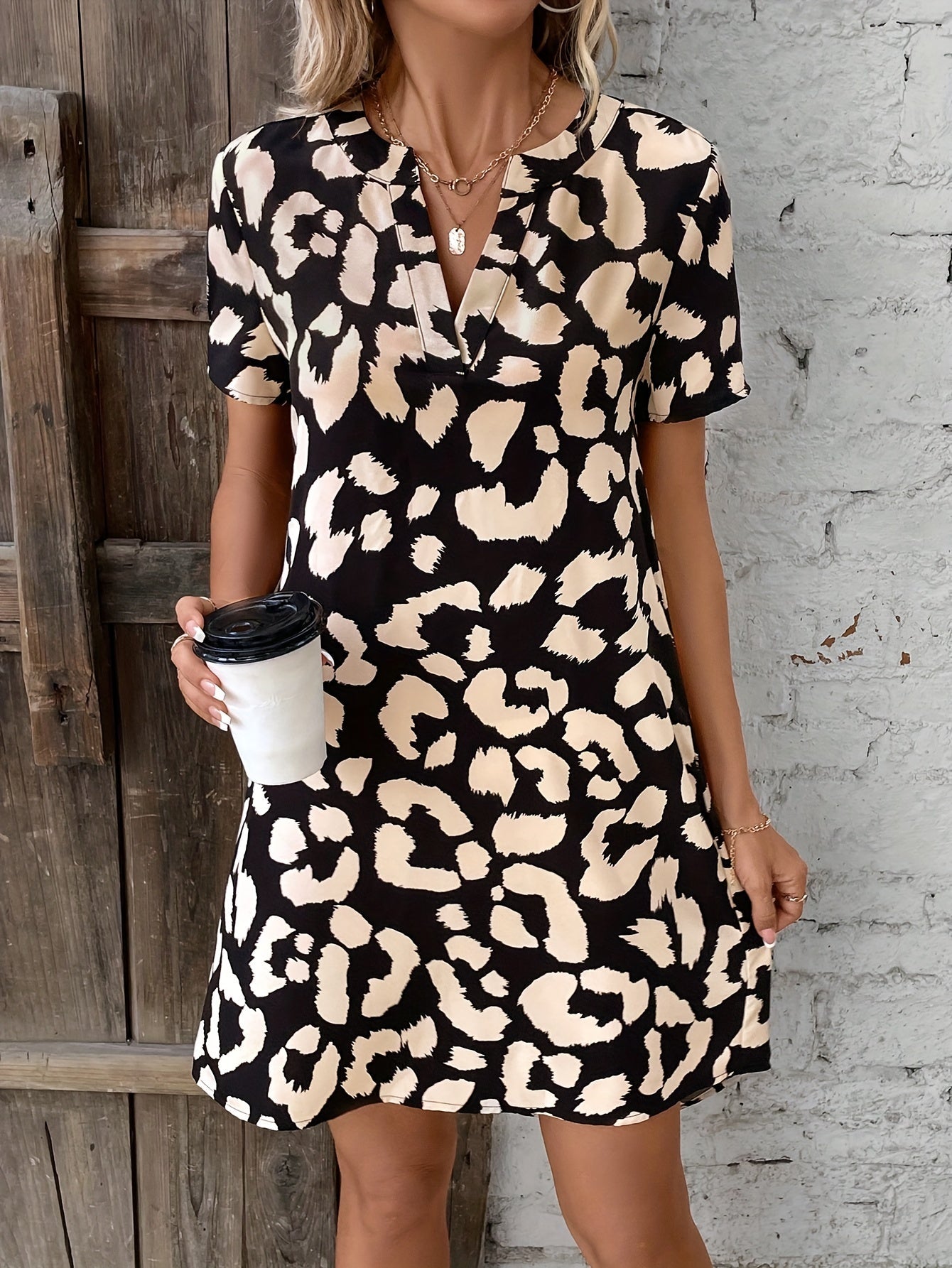 Martina | Estivo Vestito Casual Stampato Da Donna