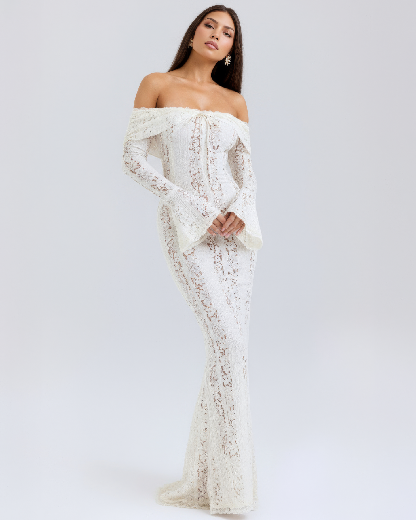 Paola | Elegante Vestito Maxi Off-Shoulder Da Donna