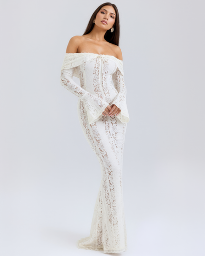 Paola | Elegante Vestito Maxi Off-Shoulder Da Donna