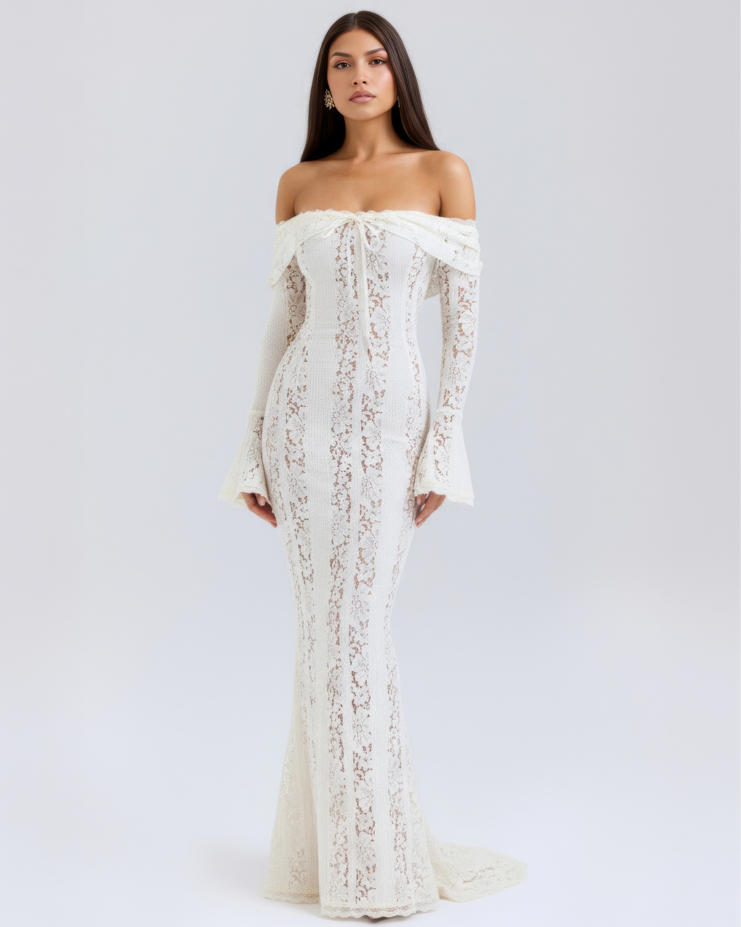 Paola | Elegante Vestito Maxi Off-Shoulder Da Donna
