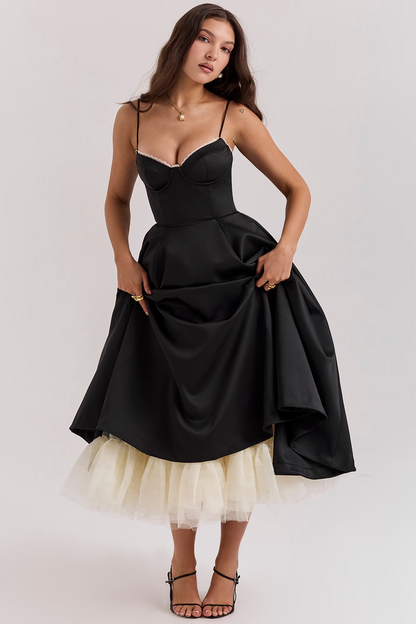 Valentina | Elegante Vestito Midi Estivo a Linea A da Donna
