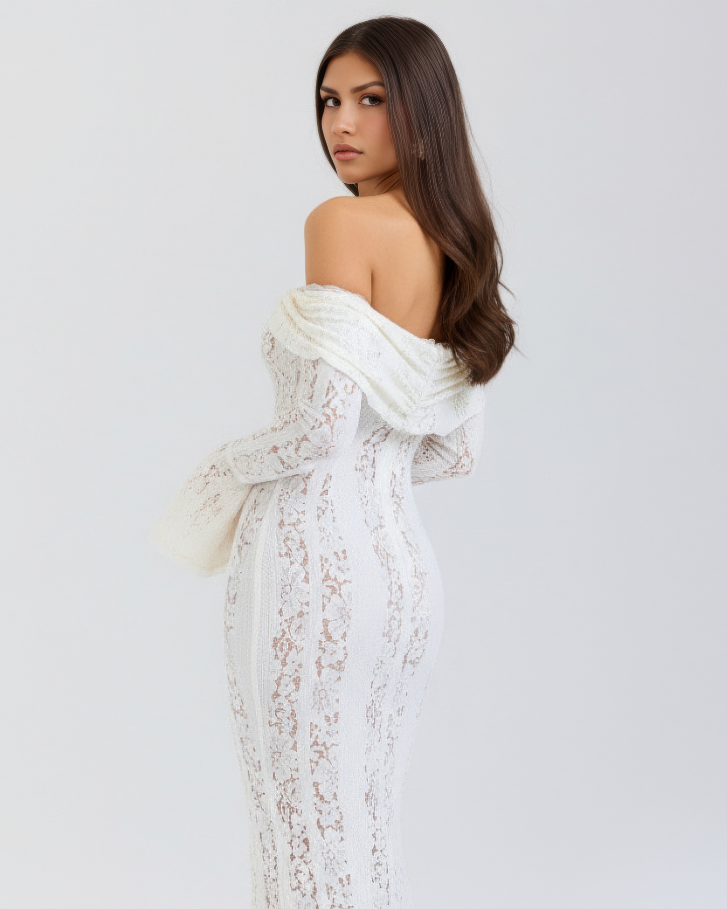 Paola | Elegante Vestito Maxi Off-Shoulder Da Donna