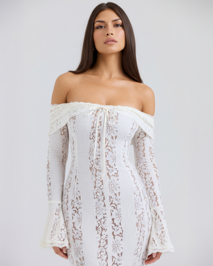 Paola | Elegante Vestito Maxi Off-Shoulder Da Donna