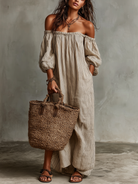 Mirella | Vestito Maxi Spalle Scoperte da Donna
