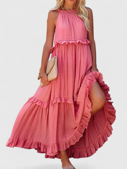 Piper | Vestito Maxi Elegante Drappeggiato da Donna