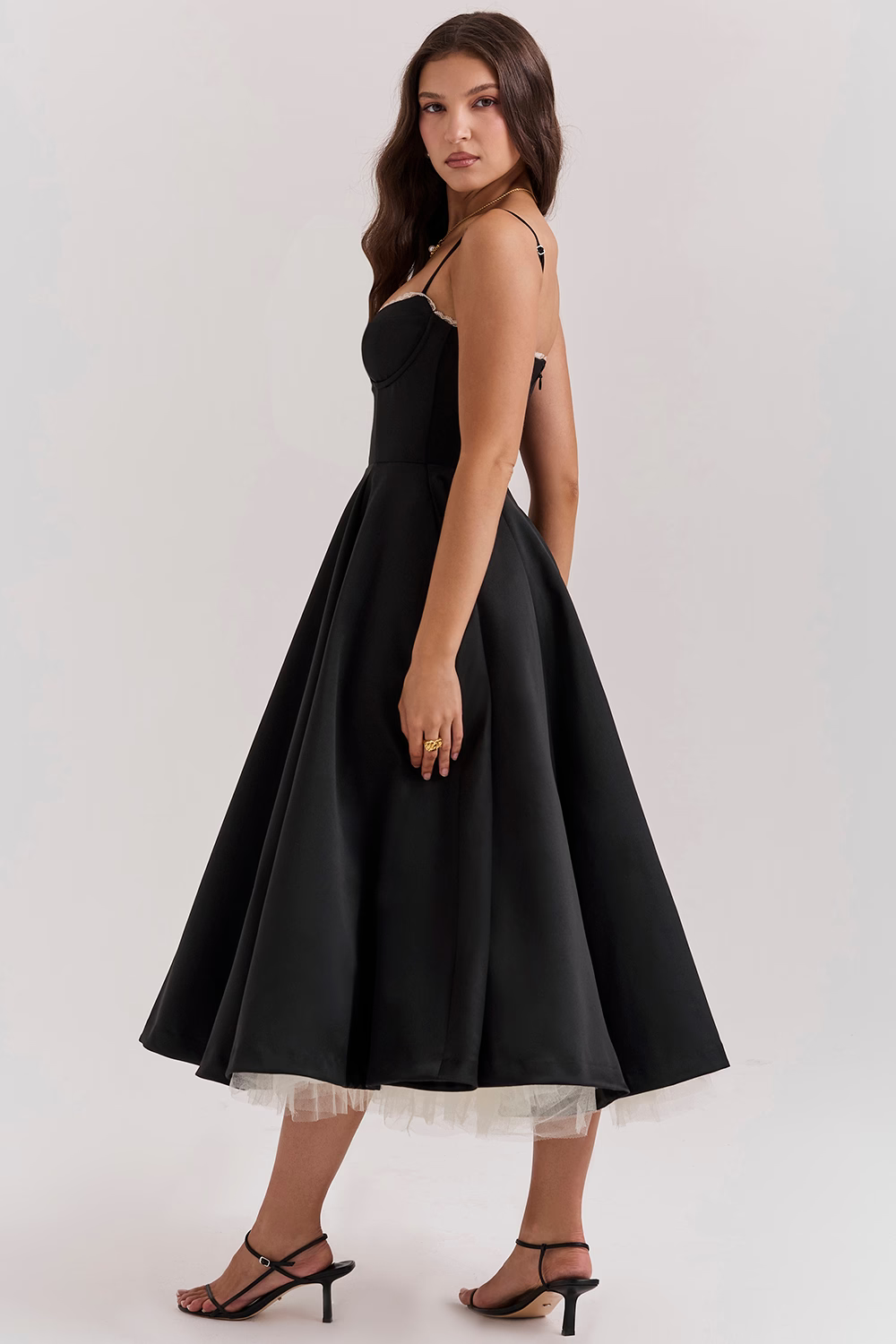 Valentina | Elegante Vestito Midi Estivo a Linea A da Donna